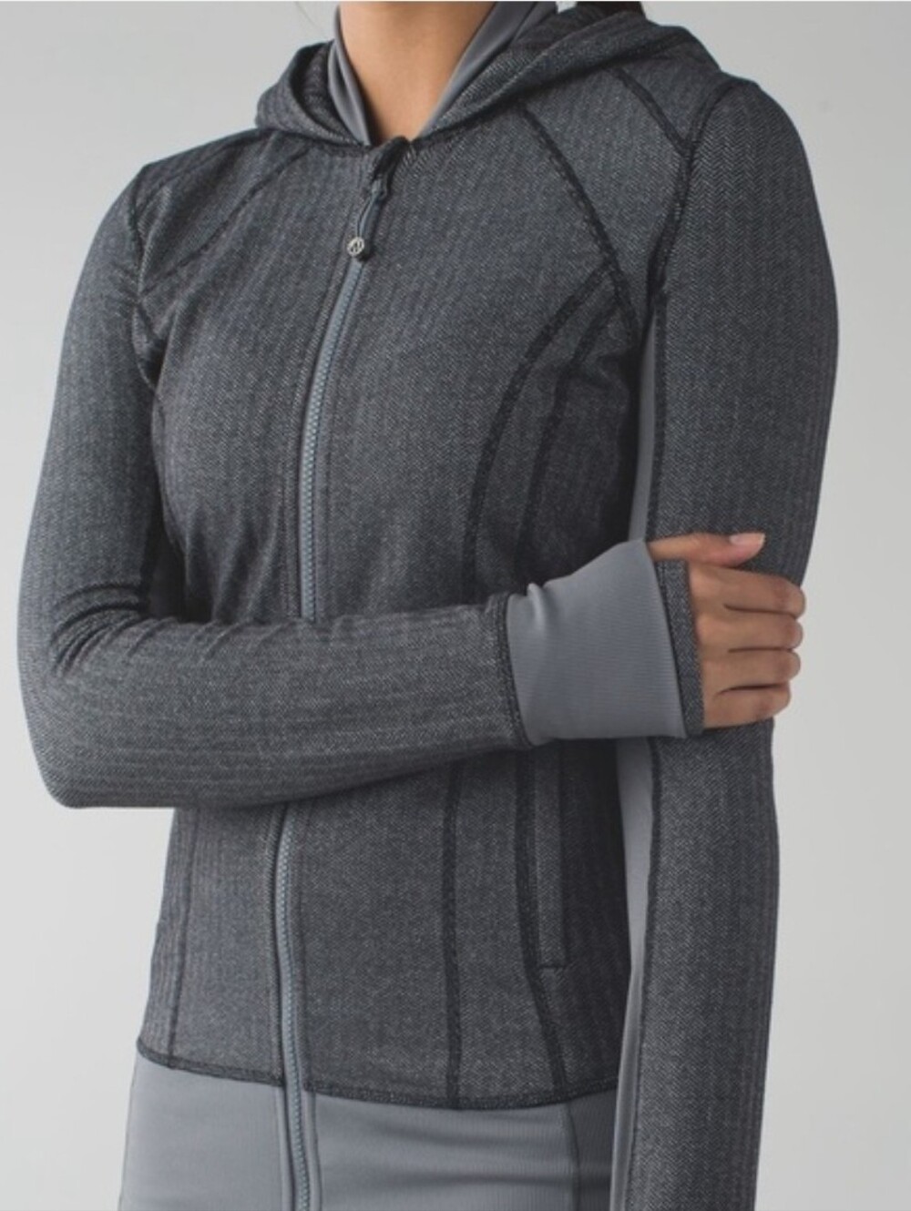 Lululemon Daily Practice Yoga Jacket - Herringbone Gray